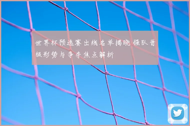 世界杯预选赛出线名单揭晓 强队晋级形势与争夺焦点解析